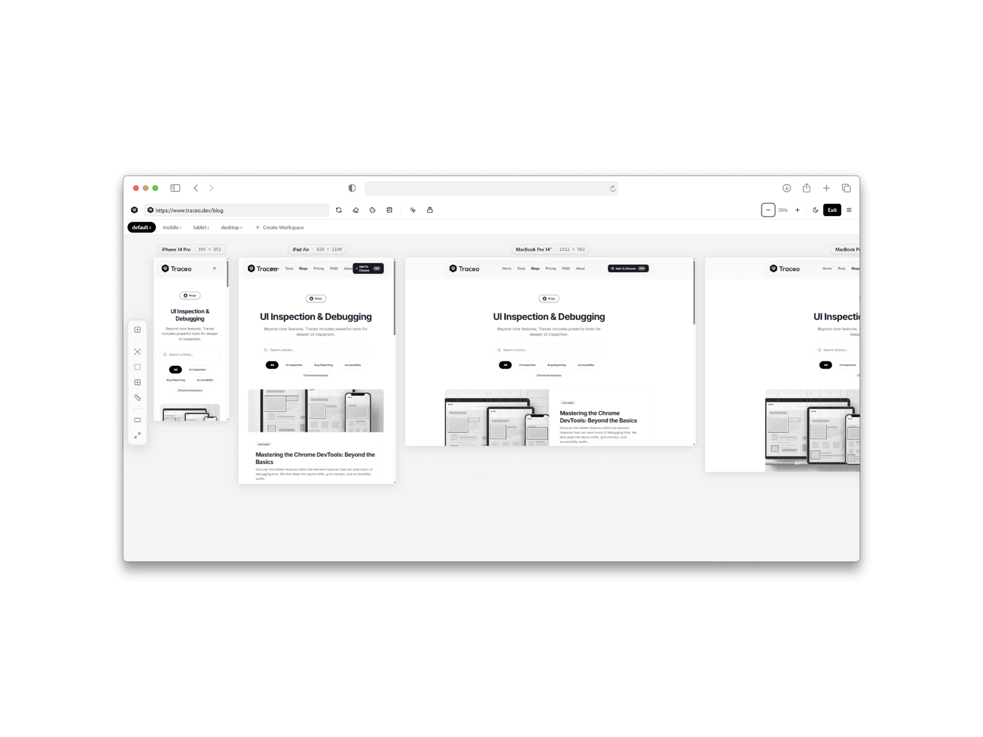 Responsive testing